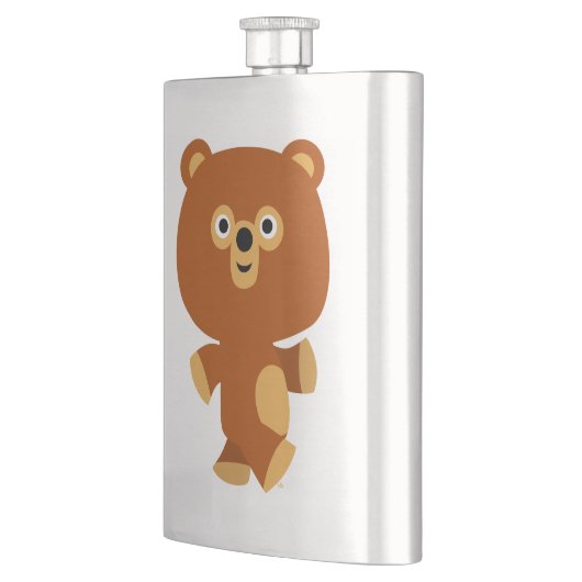 Klassieke kolf van het Kute Assertive Cartoon Beer Heupfles (Links)