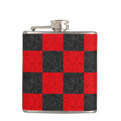 Klassieke kolf voor zwart-wit en rood toetsenbord heupfles (Voorkant)