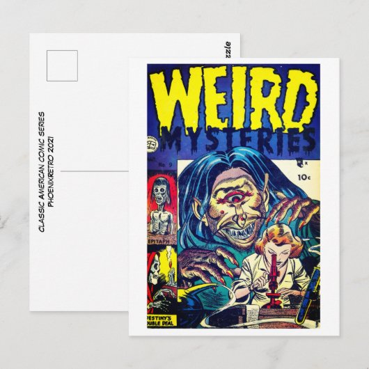 Klassieke komiek briefkaart (Voorkant / Achterkant)