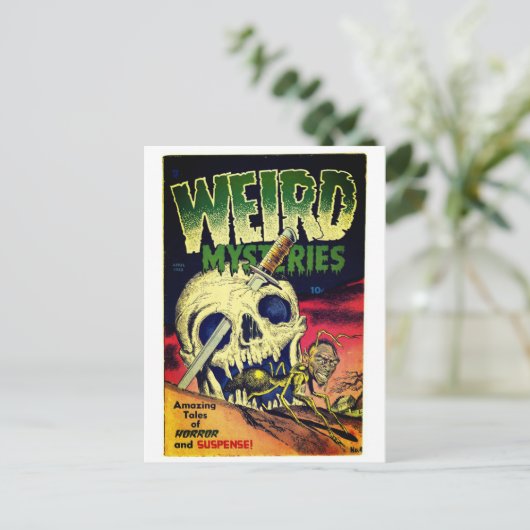 Klassieke komiek briefkaart (Staand voorkant)