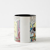  Klassieke komiek Tweekleurige Koffiemok (Center)