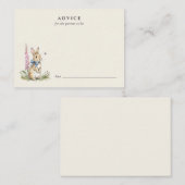 Klassieke konijn baby shower advies (Voorkant / Achterkant)