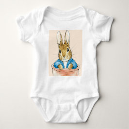 Klassieke konijn blauwe jas romper