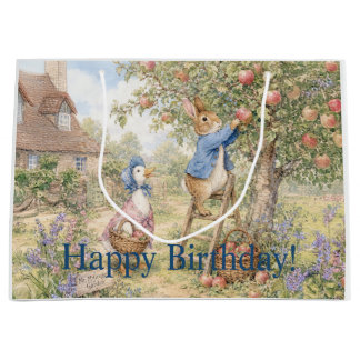 Klassieke konijn eend die appels plukt Gefelicitee Groot Cadeauzakje