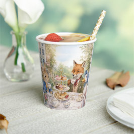 Klassieke Konijn Eend Vos Theetijd Papieren Bekers