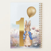 Klassieke konijn eerste verjaardag planner (Achterkant)