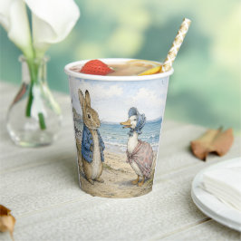 Klassieke Konijn en Eend aan de Zee Papieren Bekers