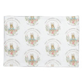 Klassieke Konijn Verjaardag Kussensloop (Achterkant)