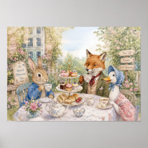 Klassieke Konijn Vos & Eend Poster