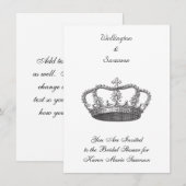 Klassieke koningin's kroon kaart (Voorkant / Achterkant)