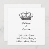 Klassieke koningin's kroon kaart (Voorkant / Achterkant)