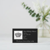 Klassieke koningskroon afsprakenkaartje (Staand voorkant)