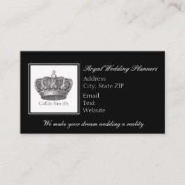 Klassieke koningskroon afsprakenkaartje