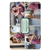 klassieke kookplaat vier foto slaat de datum op magneet (Verticaal)