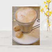 Klassieke kop koffie in Trujillo Kaart (Gele Bloem)