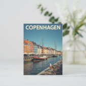 Klassieke Kopenhagen Nyhavn Harbour Briefkaart (Staand voorkant)