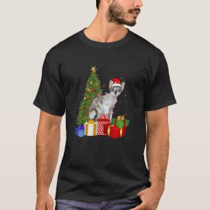 Klassieke kopie van Santa Devon Rex Cat kerstboom T-shirt