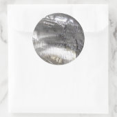 Klassieke koplampen voor auto's ronde sticker (Tas)