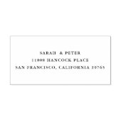 Klassieke koppelnaam retouradres zelfinktstempel zelfinktende stempel (Design)