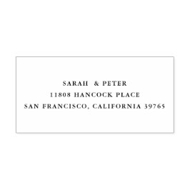 Klassieke koppelnaam retouradres zelfinktstempel zelfinktende stempel