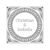 Klassieke koppelnaam zelfinkende stempel (Design)
