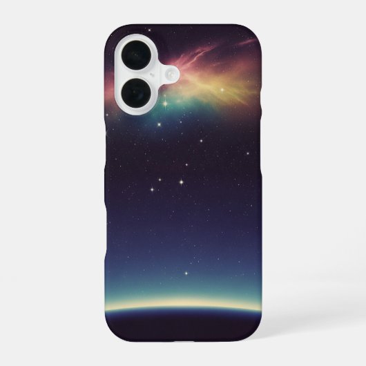 Klassieke Kosmische Horizon iPhone 16 Hoesje (Achterkant)