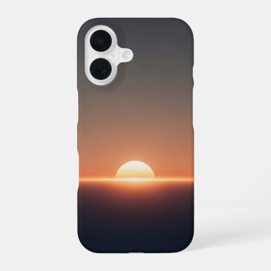 Klassieke Kosmische Zonsondergang iPhone 16 Hoesje (Achterkant)