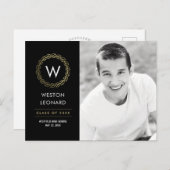 Klassieke Krans Bewerkbare Kleur Afstuderen Briefk Briefkaart (Voorkant / Achterkant)