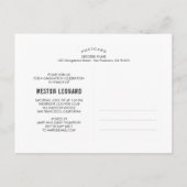 Klassieke Krans BEWERKBARE KLEUR Afstuderen Briefk Uitnodiging Briefkaart (Achterkant)