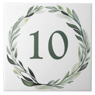 Klassieke Krans Custom House Nummer Bord Sign Tegeltje