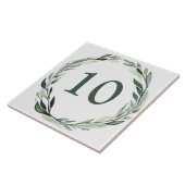 Klassieke Krans Custom House Nummer Bord Sign Tegeltje (Zijkant)