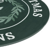 Klassieke Krans Kardinaal Monogram Kerstmis Snijplank (Hoek)