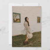 Klassieke krant stijl voorpagina Afstuderen Kaart (Achterkant)