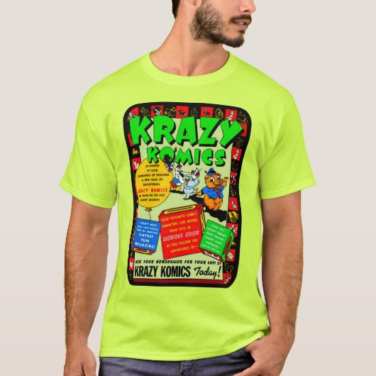 Klassieke KRAZY Komics T-Shirt uit 1940 (Voorkant)