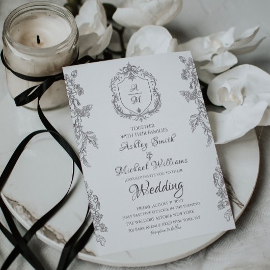 Klassieke Kreeft Minimalistische Eenvoudige Monogr Kaart