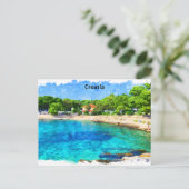 Klassieke Kroatië Adria kust landschap Briefkaart (Staand voorkant)