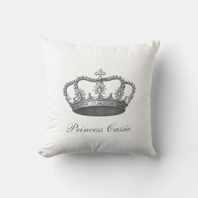 Klassieke kroon van de koningin kussen (Voorkant)