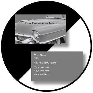 Klassieke kruistoem visitekaartje