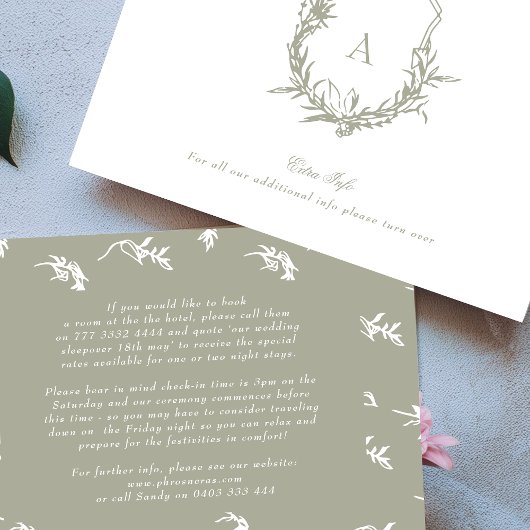 klassieke  kuif Sage Groene info details Informatiekaartje