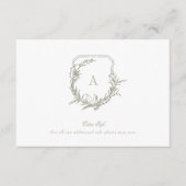 klassieke  kuif Sage Groene info details Informatiekaartje (Voorkant)