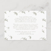 klassieke  kuif Sage Groene info details Informatiekaartje (Achterkant)