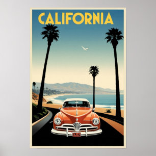 Klassieke Kunst Californische Kunst Oude Reis Kuns Poster