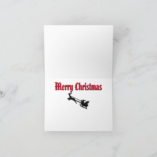 Klassieke kunst feestdagen kaart (Binnen)