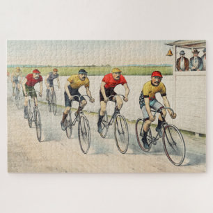 Klassieke Kunst Fietsrace Illustratie 1000 stukken Legpuzzel