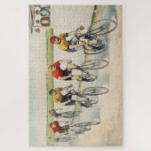 Klassieke Kunst Fietsrace Illustratie 1000 stukken Legpuzzel (Verticaal)