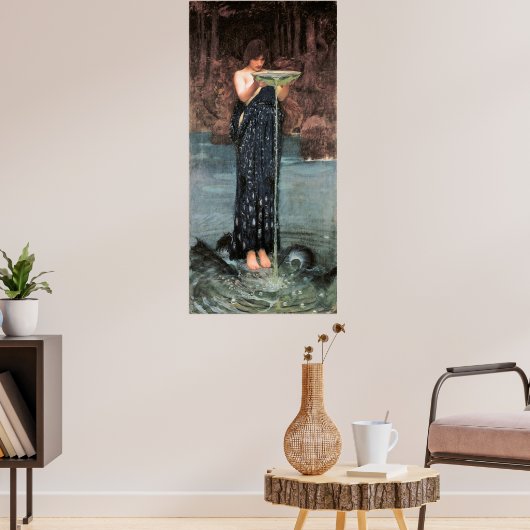 Klassieke kunst John W. Waterhouse Circe Invidiosa Poster (Woonkamer 3)