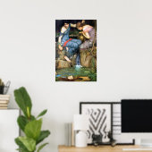 Klassieke kunst John William Waterhouse Poster (Thuiskantoor)