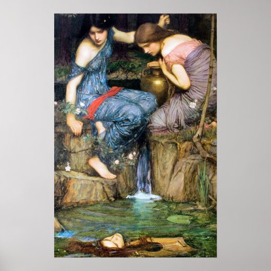 Klassieke kunst John William Waterhouse Poster (Voorkant)