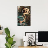 Klassieke kunst John William Waterhouse Poster (Thuiskantoor)
