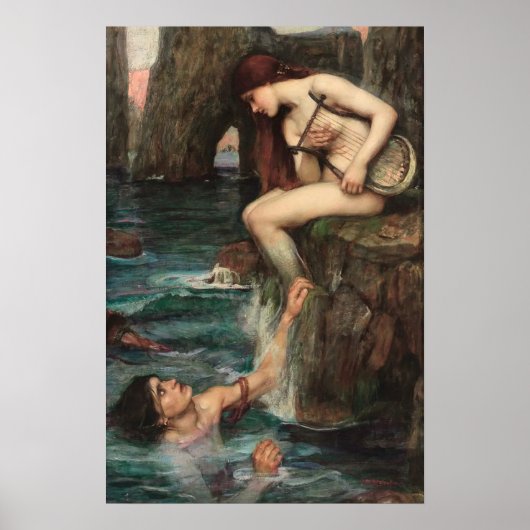 Klassieke kunst John William Waterhouse Poster (Voorkant)